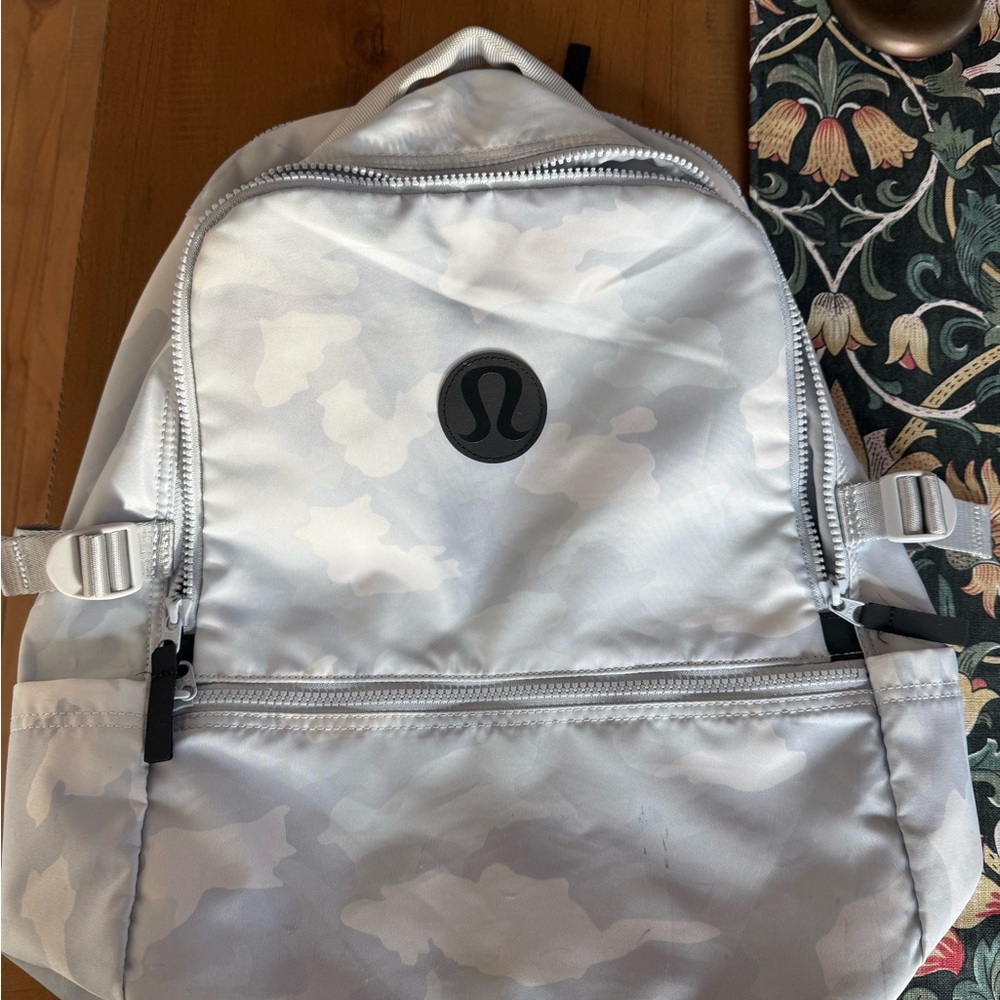 Lululemon Blue/White Heritage Camo Backpack